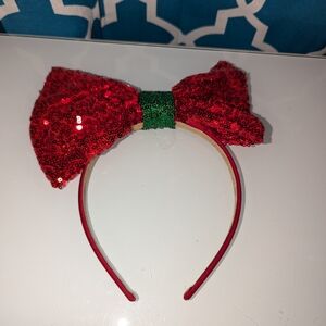 ❤️Christmas Sequin Bow Headband Holiday Hair Accessory for Women